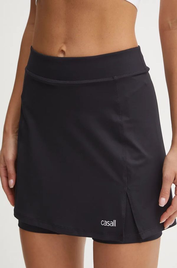 Casall Sportska suknja Casall Court Slit boja: crna, mini, ravna, 23600