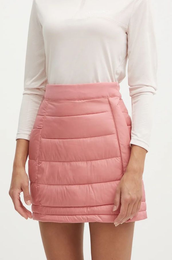 Columbia Sportska suknja Columbia Powder Lite boja: ružičasta, mini, ravna, 2089623