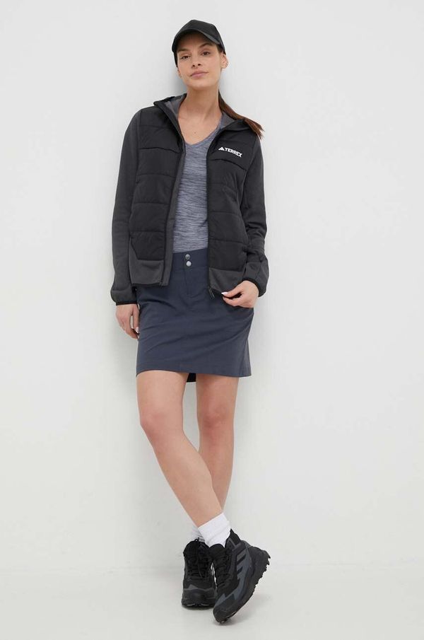 Columbia Sportska suknja Columbia Saturday Trail boja: tamno plava, mini, ravna