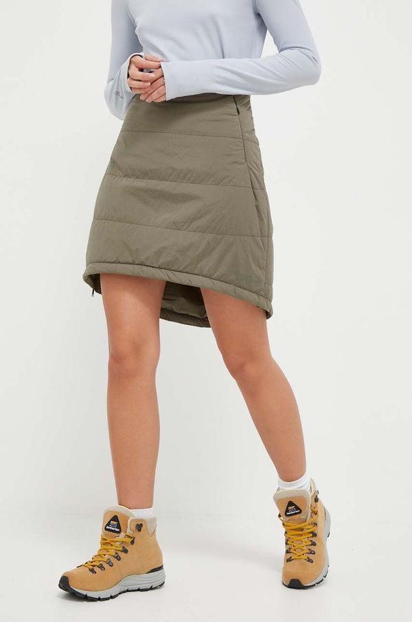 Jack Wolfskin Sportska suknja Jack Wolfskin Alpengluehen boja: zelena, mini, širi se prema dolje