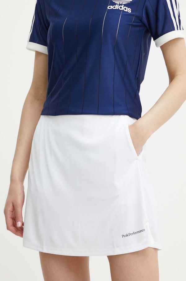 Peak Performance Sportska suknja Peak Performance Player boja: bijela, mini, ravna