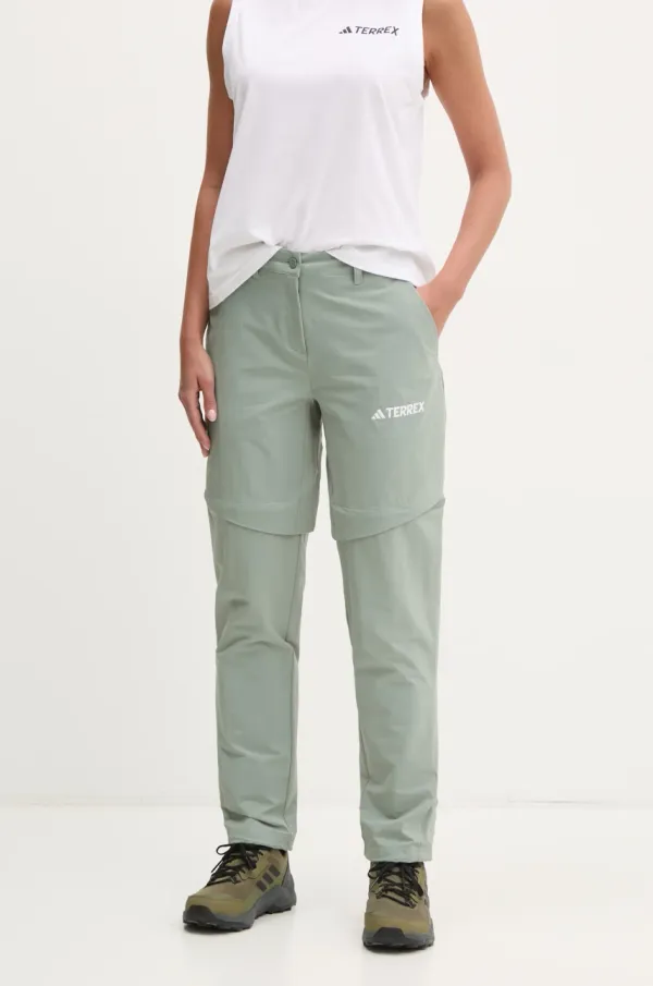 adidas TERREX Sportske hlače adidas TERREX Multi Zip Off za žene, boja: zelena, JG3714