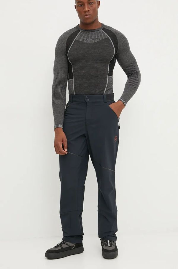 La Sportiva Sportske hlače LA Sportiva Orizon za muškarce, boja: crna, ravni kroj, L99999322