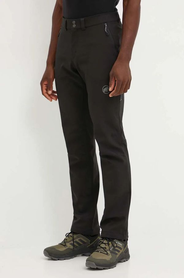 Mammut Sportske hlače Mammut Runbold Winter za muškarce, boja: crna, ravni kroj, 1021.01380