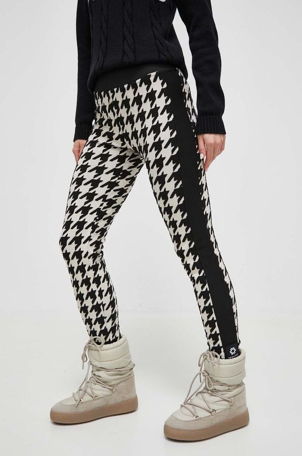 Newland Sportske hlače Newland Lene za žene, boja: crna, s uzorkom