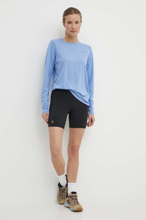 Fjallraven Sportske kratke hlače Fjallraven Abisko za žene, boja: crna, bez uzorka, visoki struk, F14200146