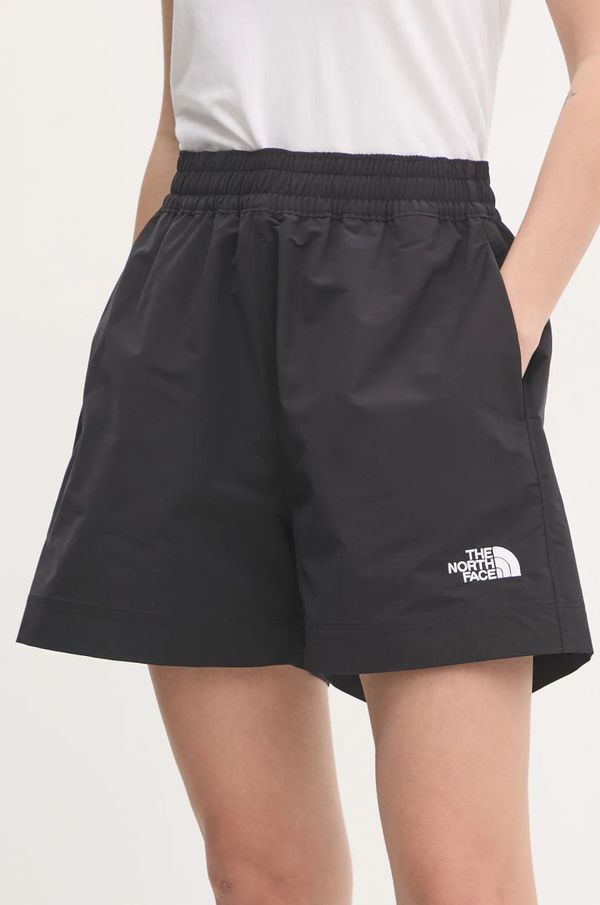 The North Face Sportske kratke hlače The North Face TNF Easy Wind za žene, boja: crna, bez uzorka, visoki struk, NF0A8712JK31
