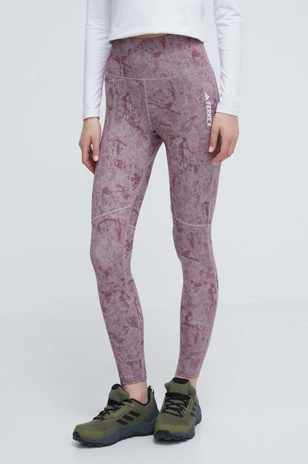 adidas TERREX Sportske tajice adidas TERREX Multi za žene, boja: ružičasta, s uzorkom, IP6874