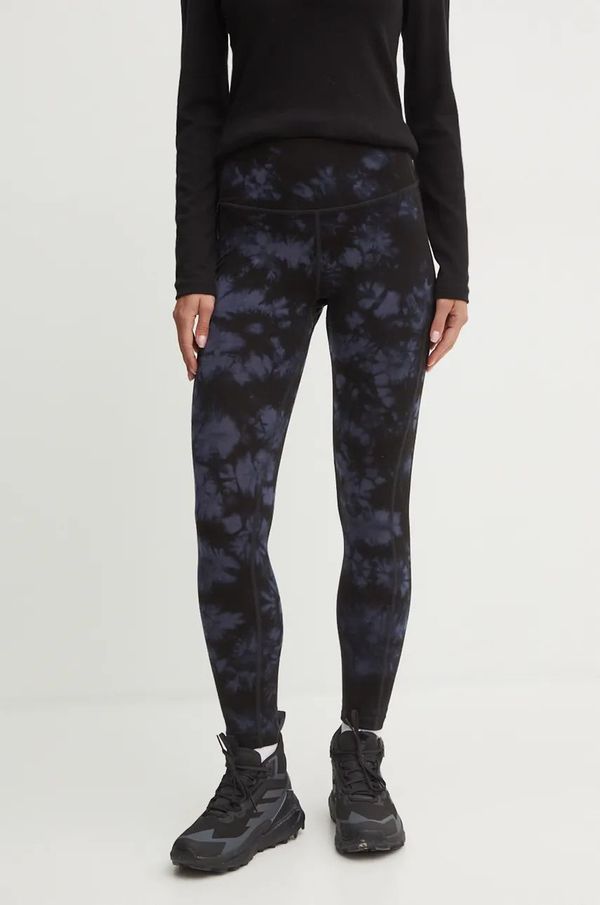 Icebreaker Sportske tajice Icebreaker Merino 260 Fastray za žene, boja: crna, s uzorkom, IB0A574S01N1