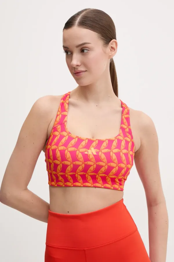 adidas Performance Sportski grudnjak adidas Performance x Farm Rio boja: narančasta, s uzorkom, JD6309