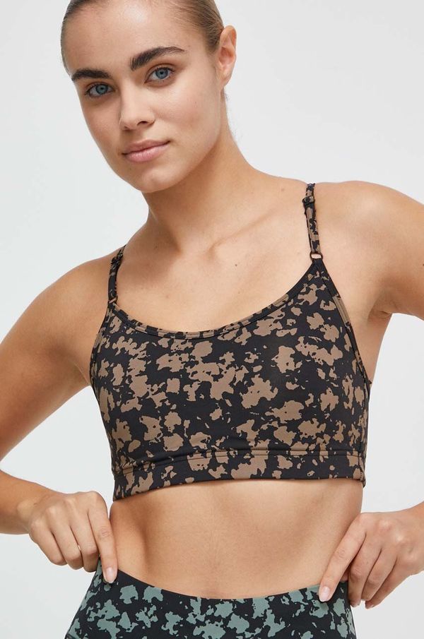 Casall Sportski grudnjak Casall boja: smeđa, s uzorkom