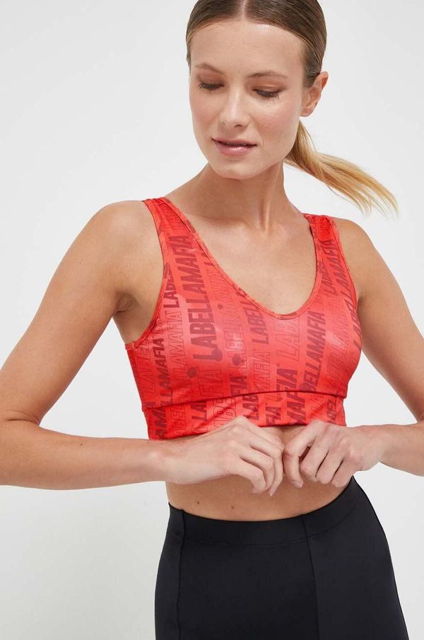 Labellamafia Sportski grudnjak LaBellaMafia Zero boja: crvena, s uzorkom