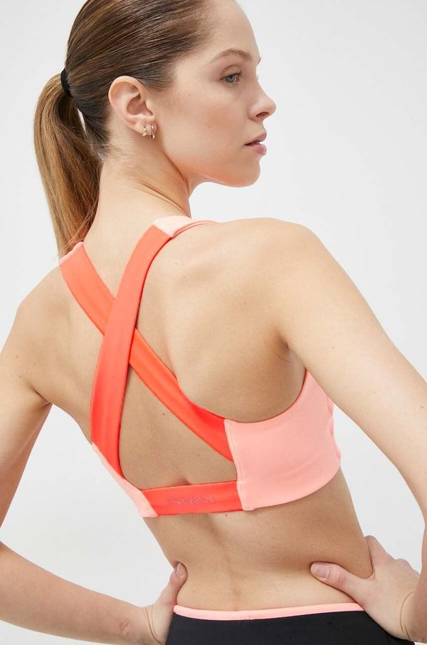 New Balance Sportski grudnjak New Balance NB Fuel boja: narančasta, glatki model