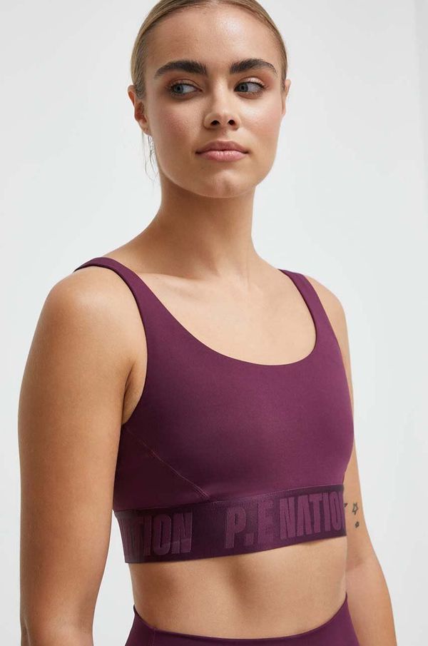 P.E Nation Sportski grudnjak P.E Nation Backcheck boja: bordo, bez uzorka