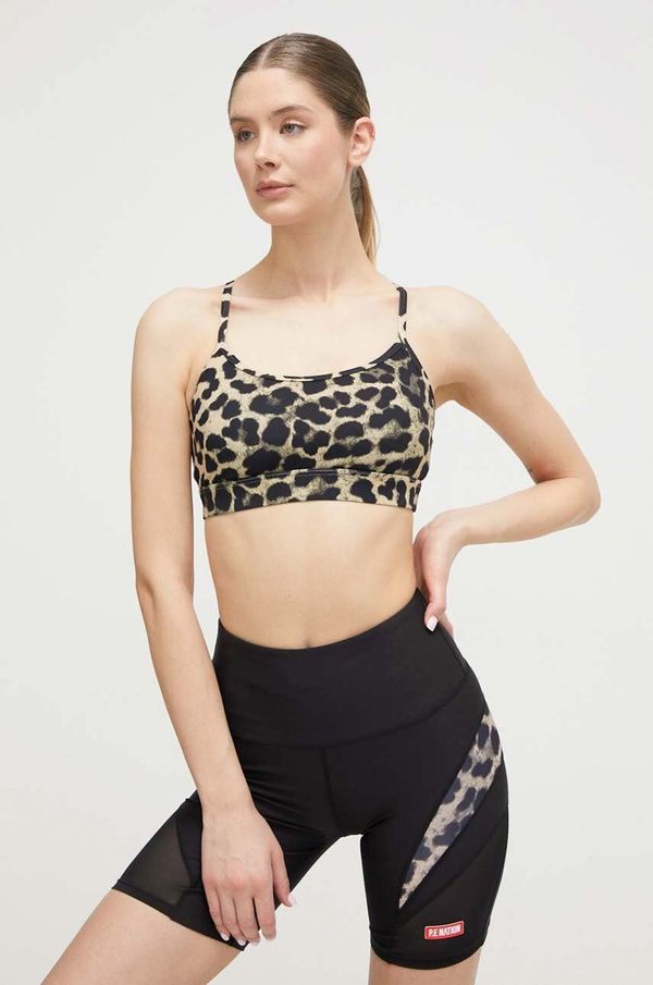 P.E Nation Sportski grudnjak P.E Nation Downforce Reform boja: bež, s uzorkom