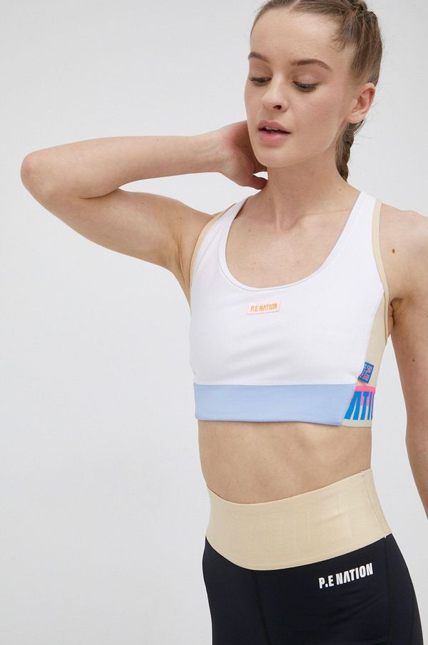 P.E Nation Sportski grudnjak P.E Nation Gravity boja: bijela, s uzorkom