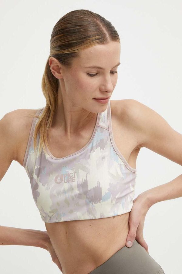 Picture Sportski grudnjak Picture Avasa Printed boja: ružičasta, s uzorkom, WTS526