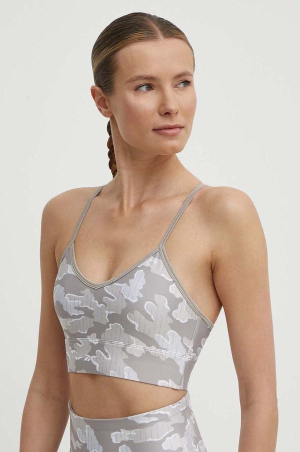 Reebok Sportski grudnjak Reebok ID Train boja: bež, s uzorkom, 100076279