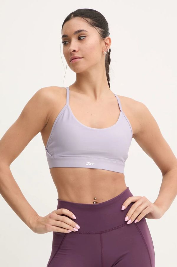 Reebok Sportski grudnjak Reebok LUX Collection boja: ljubičasta, bez uzorka, 100206204