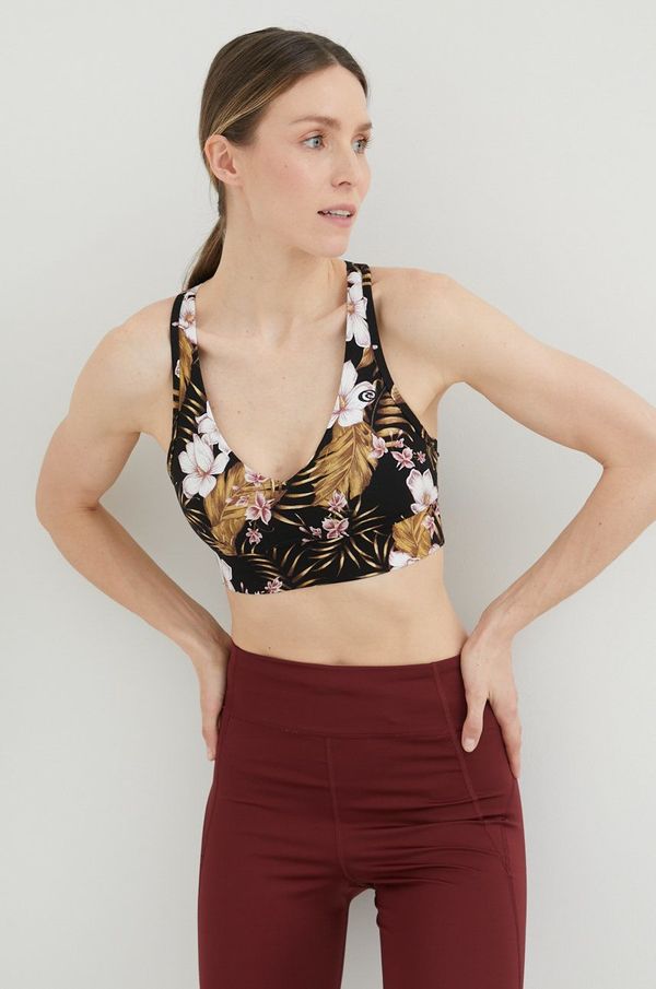 Rip Curl Sportski grudnjak Rip Curl Playa Bella boja: crna, s uzorkom