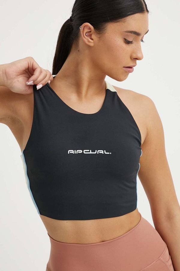 Rip Curl Sportski grudnjak Rip Curl Revival boja: crna, s uzorkom