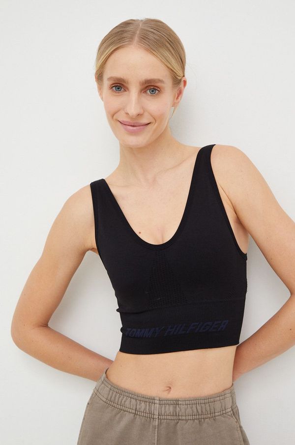 Tommy Hilfiger Sportski grudnjak Tommy Hilfiger boja: crna, jednobojni model