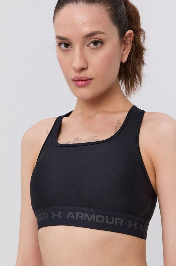 Under Armour Sportski grudnjak Under Armour Crossback boja: crna, jednobojni model, 1361034-001