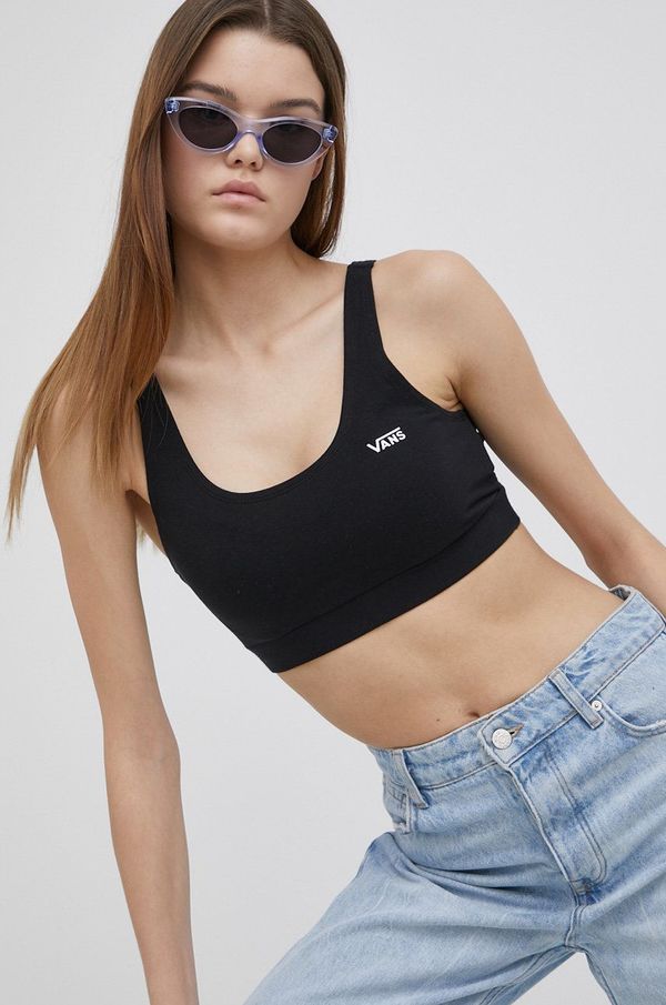 Vans Sportski grudnjak Vans boja: crna, glatki