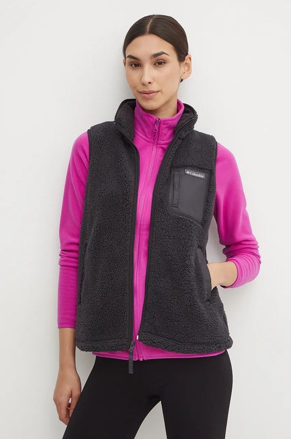 Columbia Sportski prsluk Columbia West Bend boja: crna, za prijelazno razdoblje, 2099264