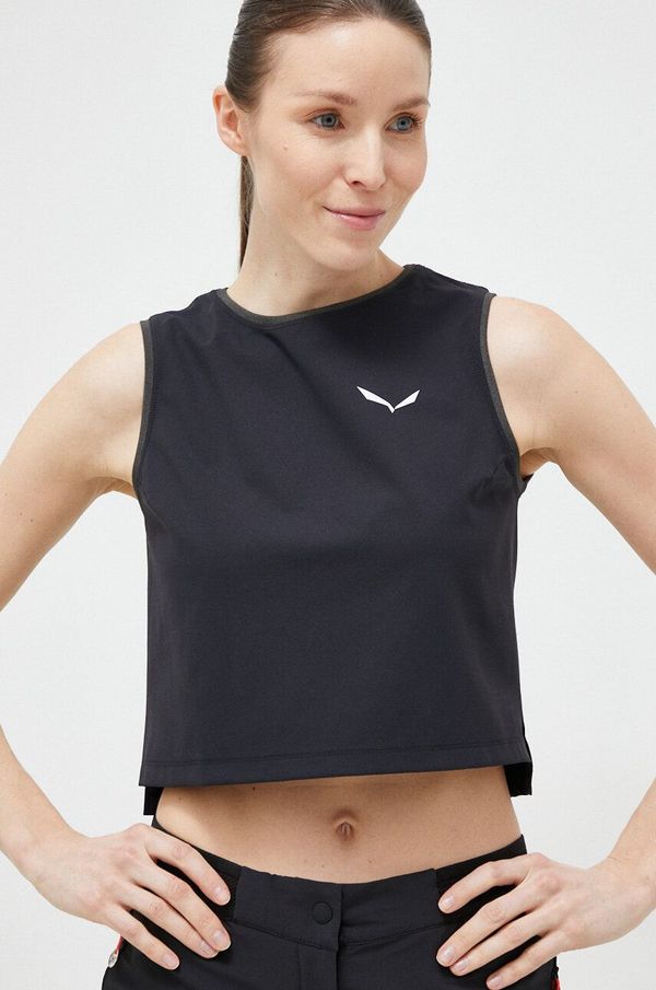 Salewa Sportski top Salewa Pedroc Dry Responsive za žene, boja: crna