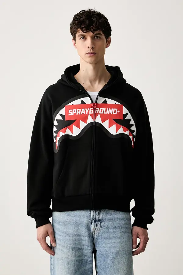 Sprayground Sprayground dukserica na zakopčavanje sa kapuljačom za muškarce od pamuka