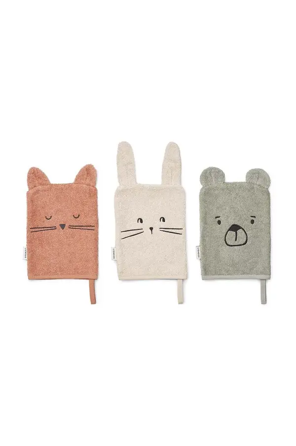 Liewood Spužva za kupanje za bebe Liewood Sylvester Classic Washcloth 3-Pack 3-pack