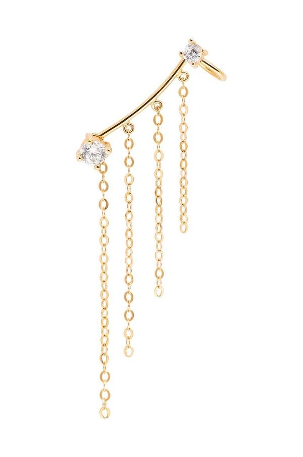 ANIA KRUK Srebrna naušnica presvučena zlatom ANIA KRUK ROCK IT