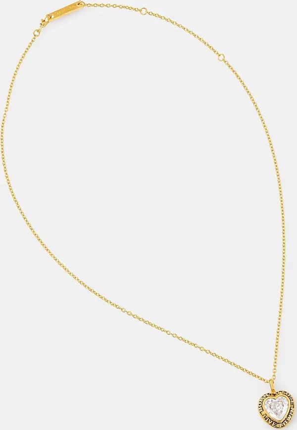 Ambush Srebrna ogrlica AMBUSH Heart Class Ring Charm Necklace