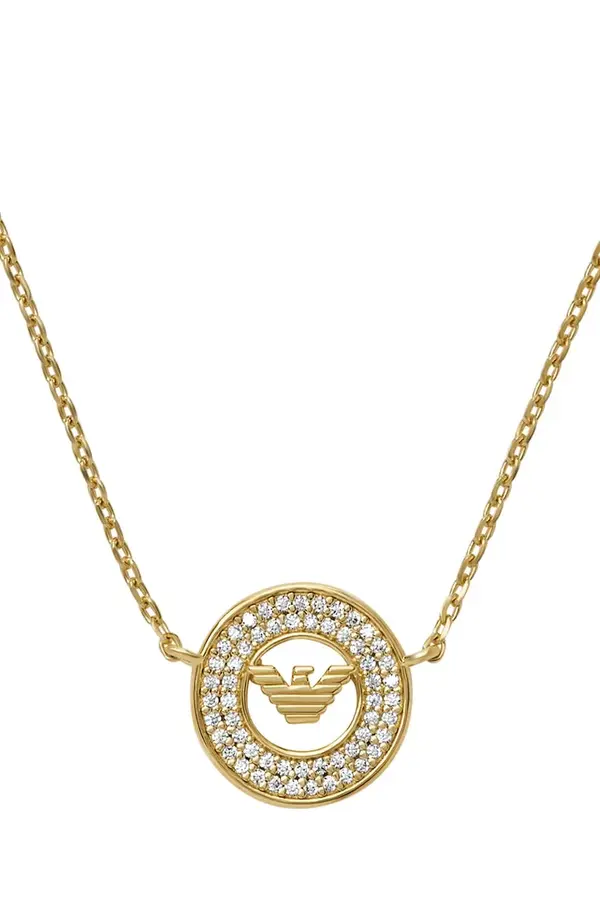 Emporio Armani Srebrna ogrlica Emporio Armani EAGLE LOGO