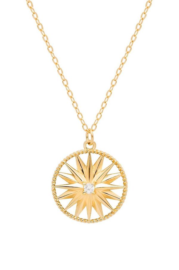 ANIA KRUK Srebrna ogrlica prevučena zlatom ANIA KRUK SKY SJDNC0132Z