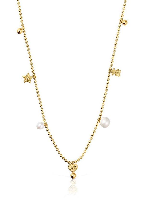 Tous Srebrna ogrlica prevučena zlatom Tous 1004099200