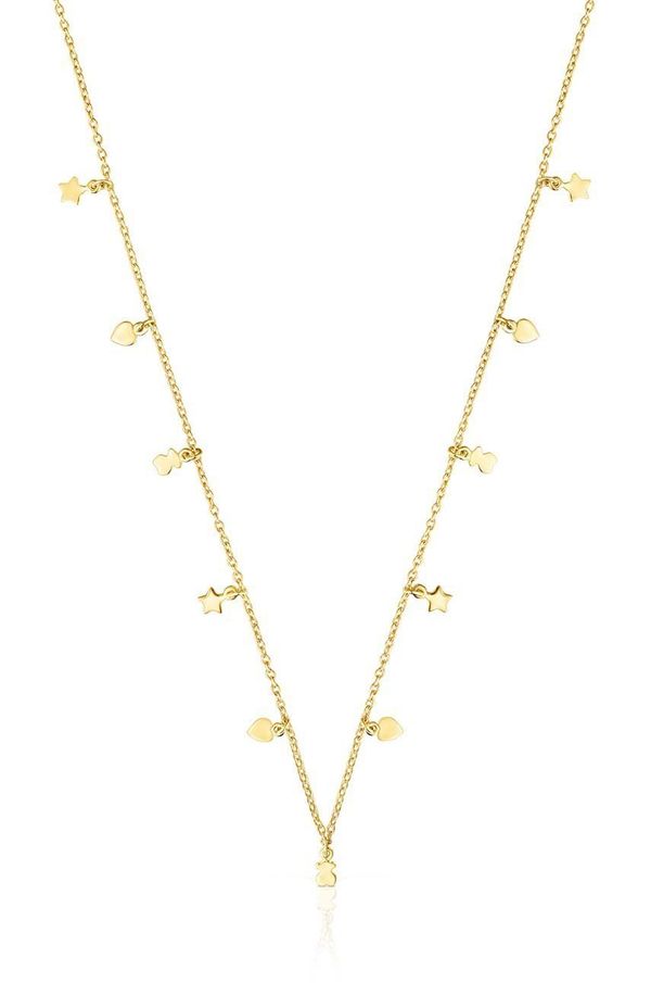 Tous Srebrna ogrlica prevučena zlatom Tous Cool Joy