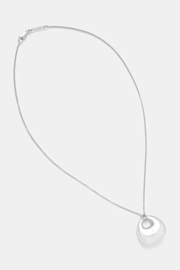 Tom Wood Srebrna ogrlica Tom Wood Bao Pendant