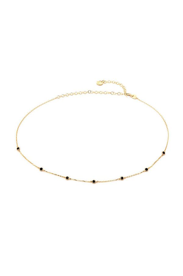 ANIA KRUK Srebrna pozlaćena ogrlica Ania Kruk Oval boja: zlatna