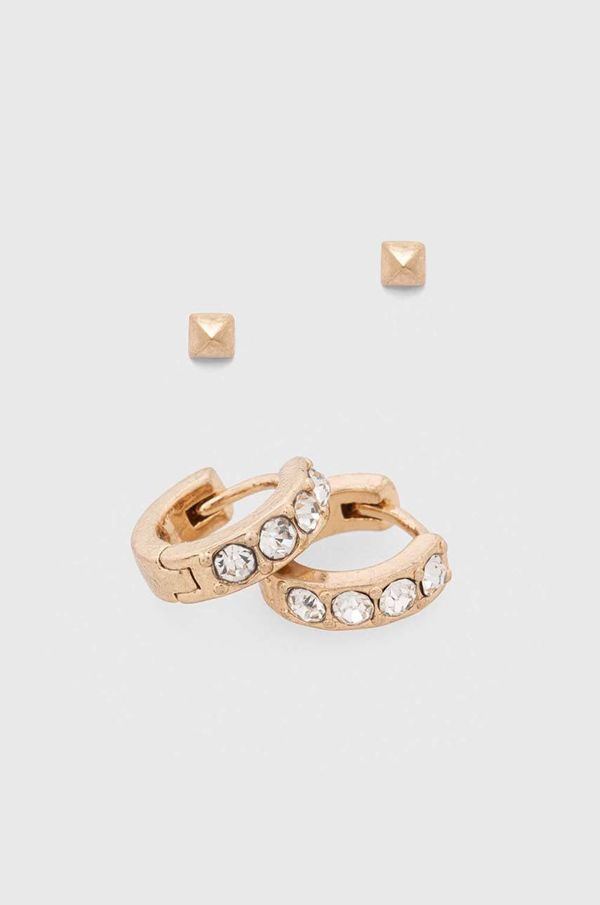 AllSaints Srebrne naušnice AllSaints 2-pack