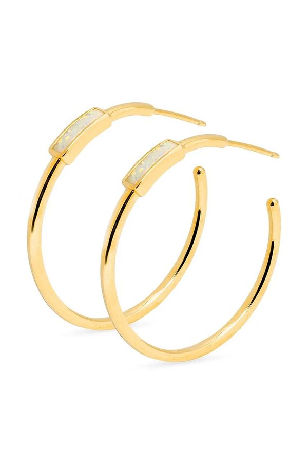 ANIA KRUK Srebrne naušnice presvučene zlatom ANIA KRUK DUO SMRKY1329Z