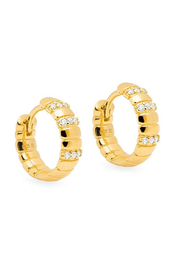 ANIA KRUK Srebrne naušnice presvučene zlatom ANIA KRUK GLAMOUR SMRKC1392Z