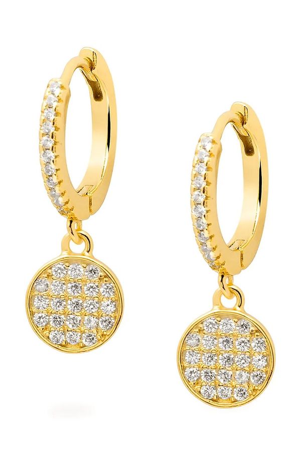 ANIA KRUK Srebrne naušnice presvučene zlatom ANIA KRUK GLAMOUR SMVKC1772Z