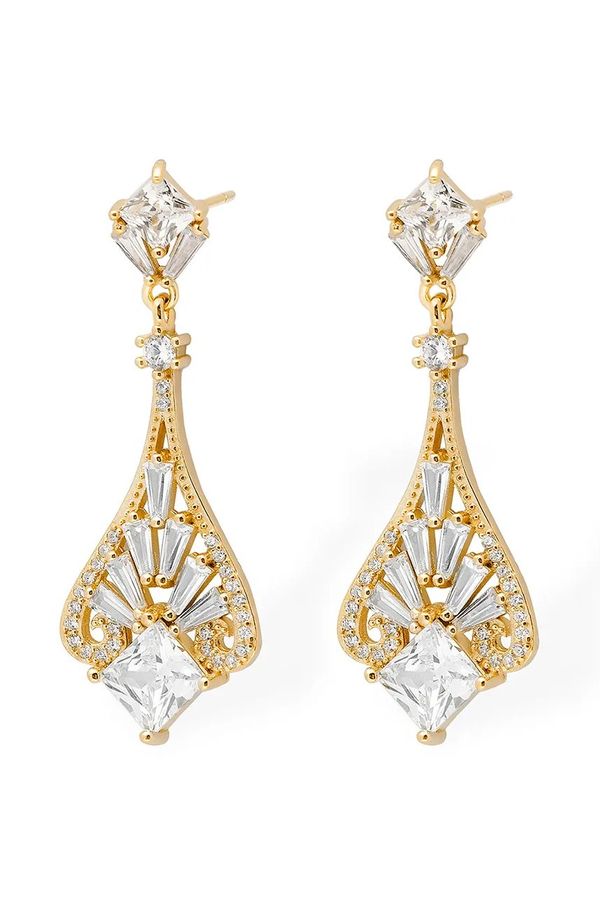 ANIA KRUK Srebrne naušnice presvučene zlatom ANIA KRUK GLAMOUR SMVKC1842Z