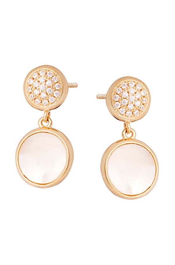 ANIA KRUK Srebrne naušnice presvučene zlatom ANIA KRUK GLAMOUR SMVKS0530Z