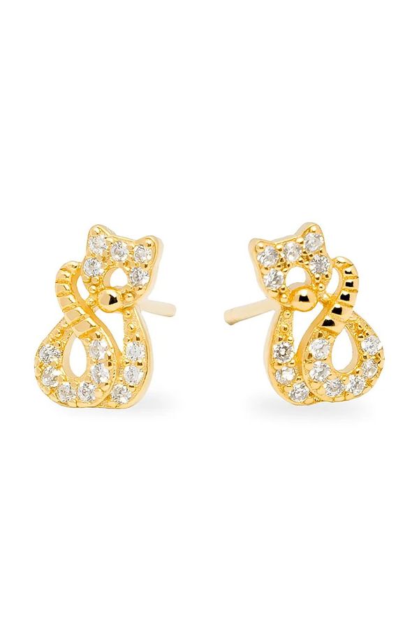 ANIA KRUK Srebrne naušnice presvučene zlatom ANIA KRUK MINI SMVKC2302Z