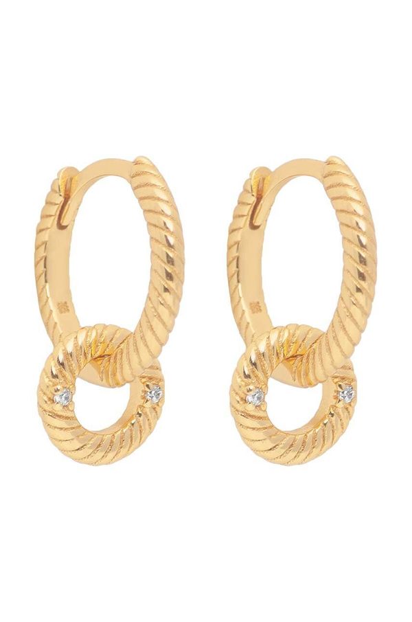 ANIA KRUK Srebrne naušnice presvučene zlatom ANIA KRUK ROCK IT SRUKS1090Z