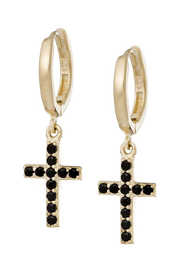 ANIA KRUK Srebrne naušnice presvučene zlatom ANIA KRUK ROCK IT SYZKS0580Z