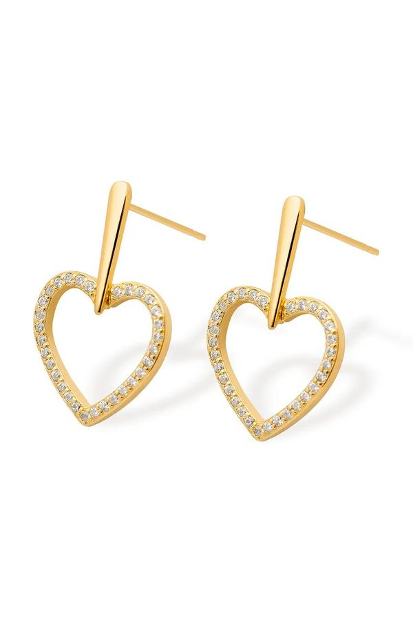 ANIA KRUK Srebrne naušnice presvučene zlatom ANIA KRUK ROMANTICA SMVKC2112Z